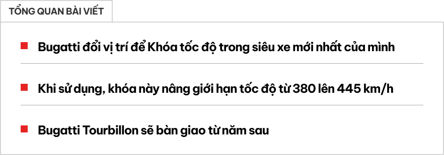 Khám Phá Nơi Ẩn Giấu Chìa Khóa Tốc Độ Trên Siêu Xe Tourbillon: Từ 380km/h Đến 445km/h - Ảnh 1.