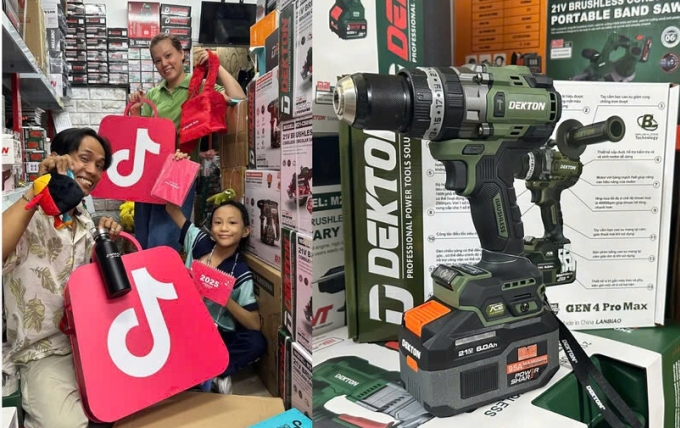 Nhờ am hiểu sản phẩm và hết mình với khách, shop TYM đạt doanh thu tốt trên TikTok Shop. Ảnh chụp màn hình